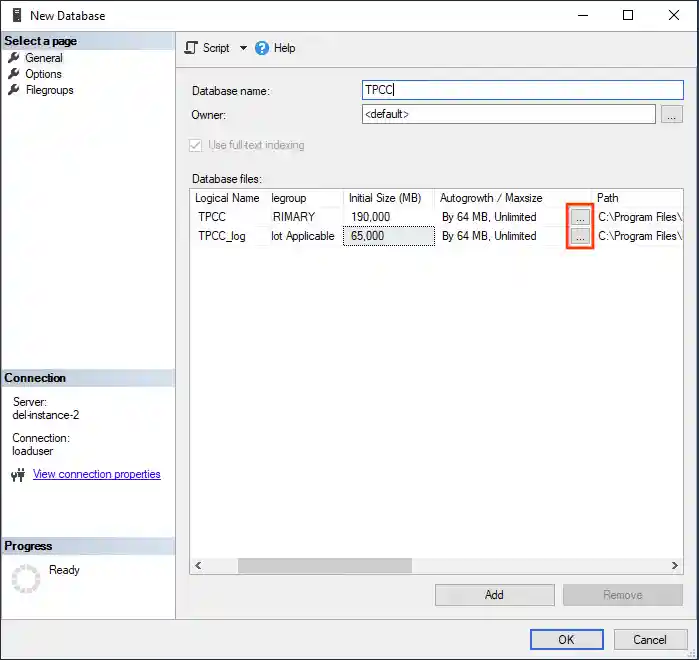 Setting Autogrowth limits