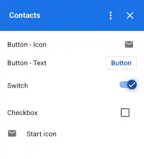 Decorated-text checkbox widget example