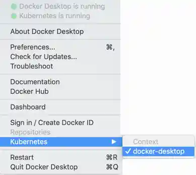 Docker Menu with Kubernetes