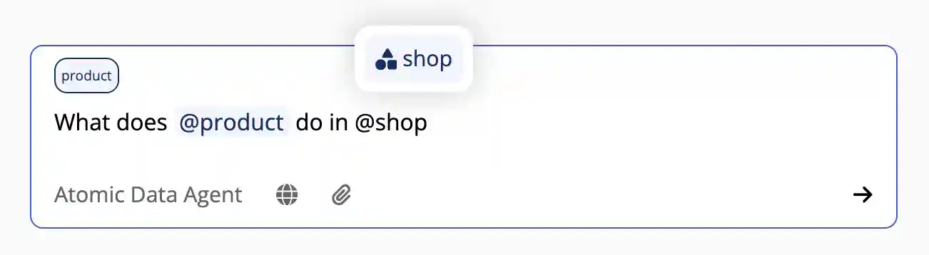 Referencing resources in the chat