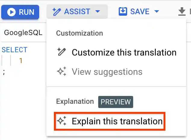 Explain translation button.