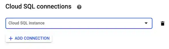 Add a Cloud SQL connection