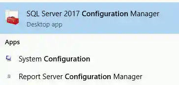 SQL Server Configuration Manager