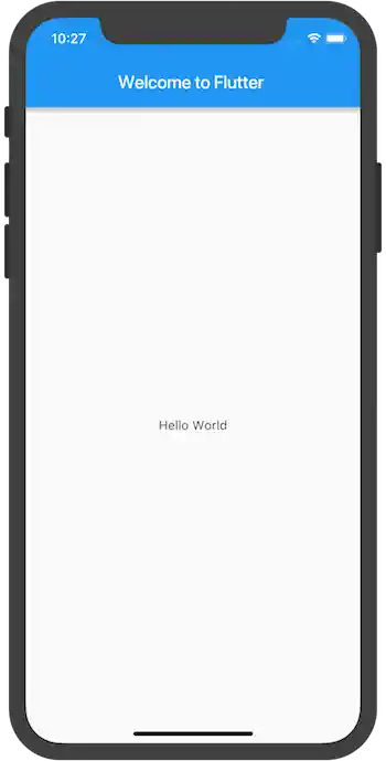 Hello world app on iOS