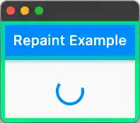 Screen recording of a whole screen repainting