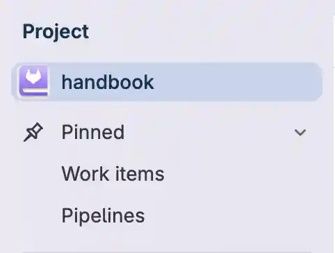 An item in the Pinned section.