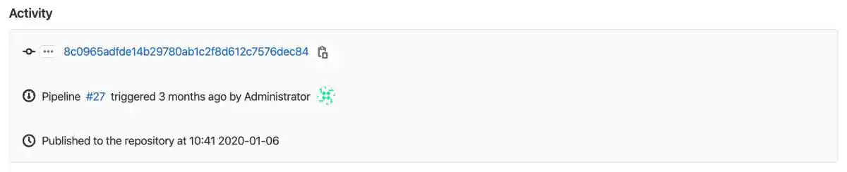Package CI/CD activity