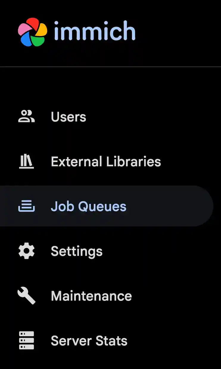 Job Queues tab