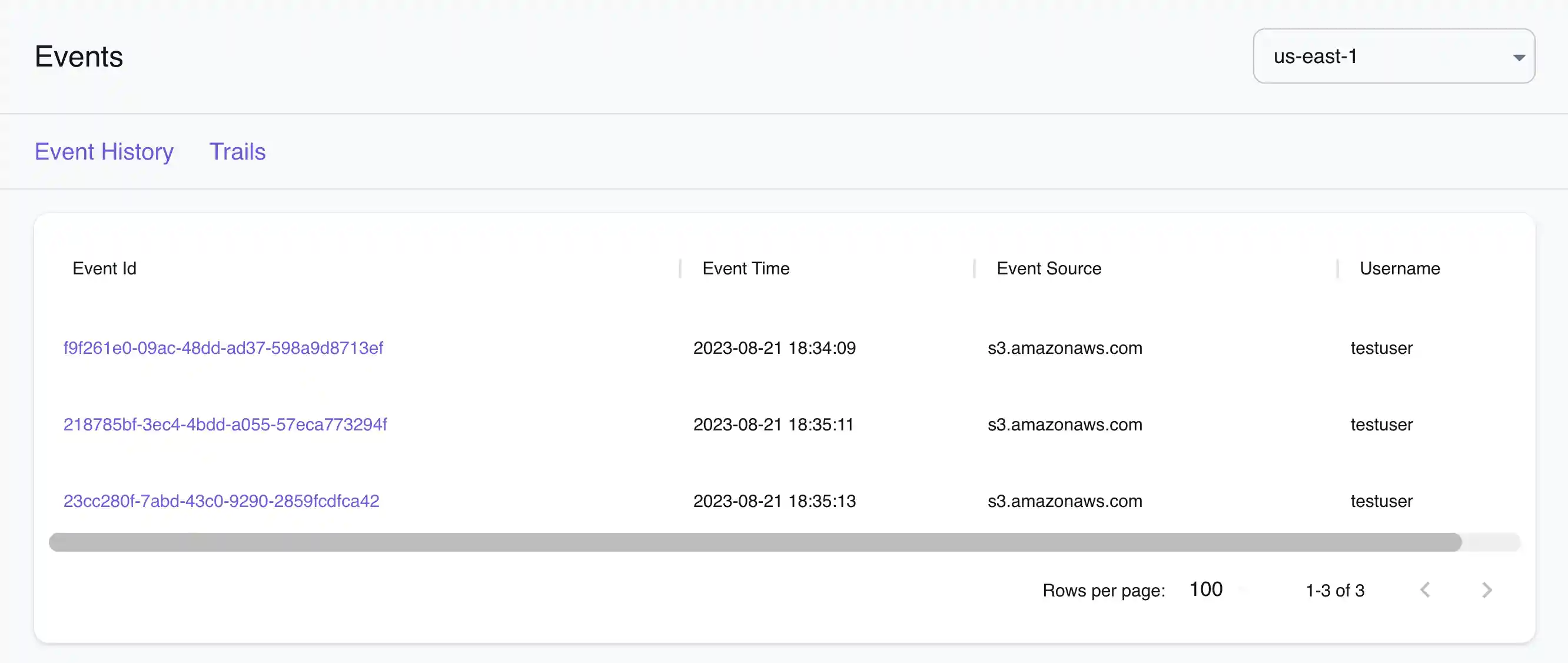 CloudTrail Resource Browser