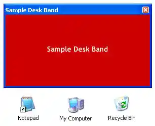 screen shot of desk bands