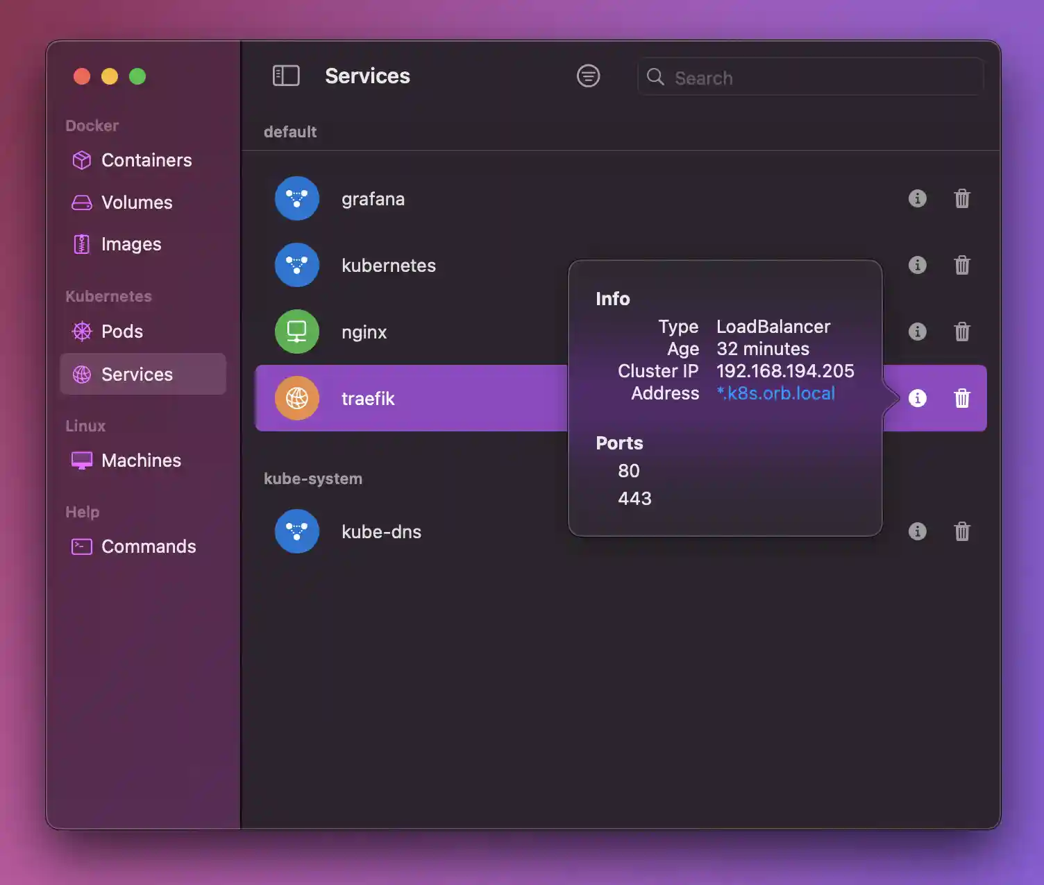 Native Kubernetes GUI