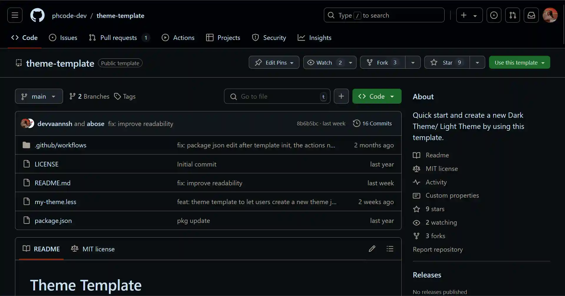 Theme Template Repo Image