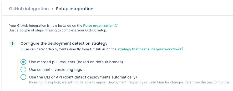 Choosing a deployment detection strategy