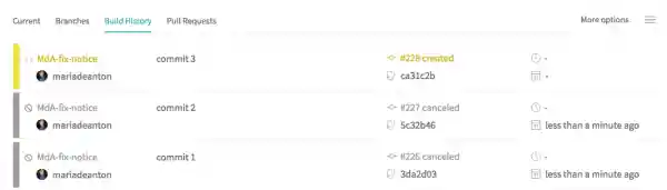 Auto cancellation example Auto cancellation example