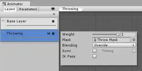 The M symbol in the Layers sidebar indicates that the layer has a mask applied.