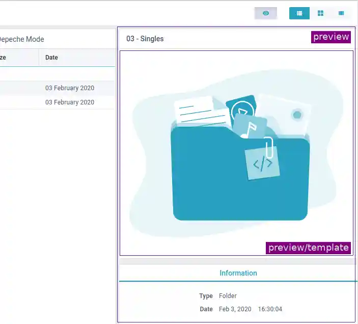 Webix File Manager 7.2 Class maps