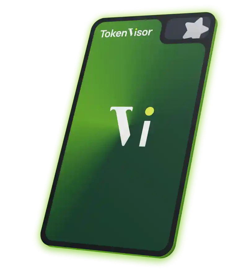 token logo on mobile screen