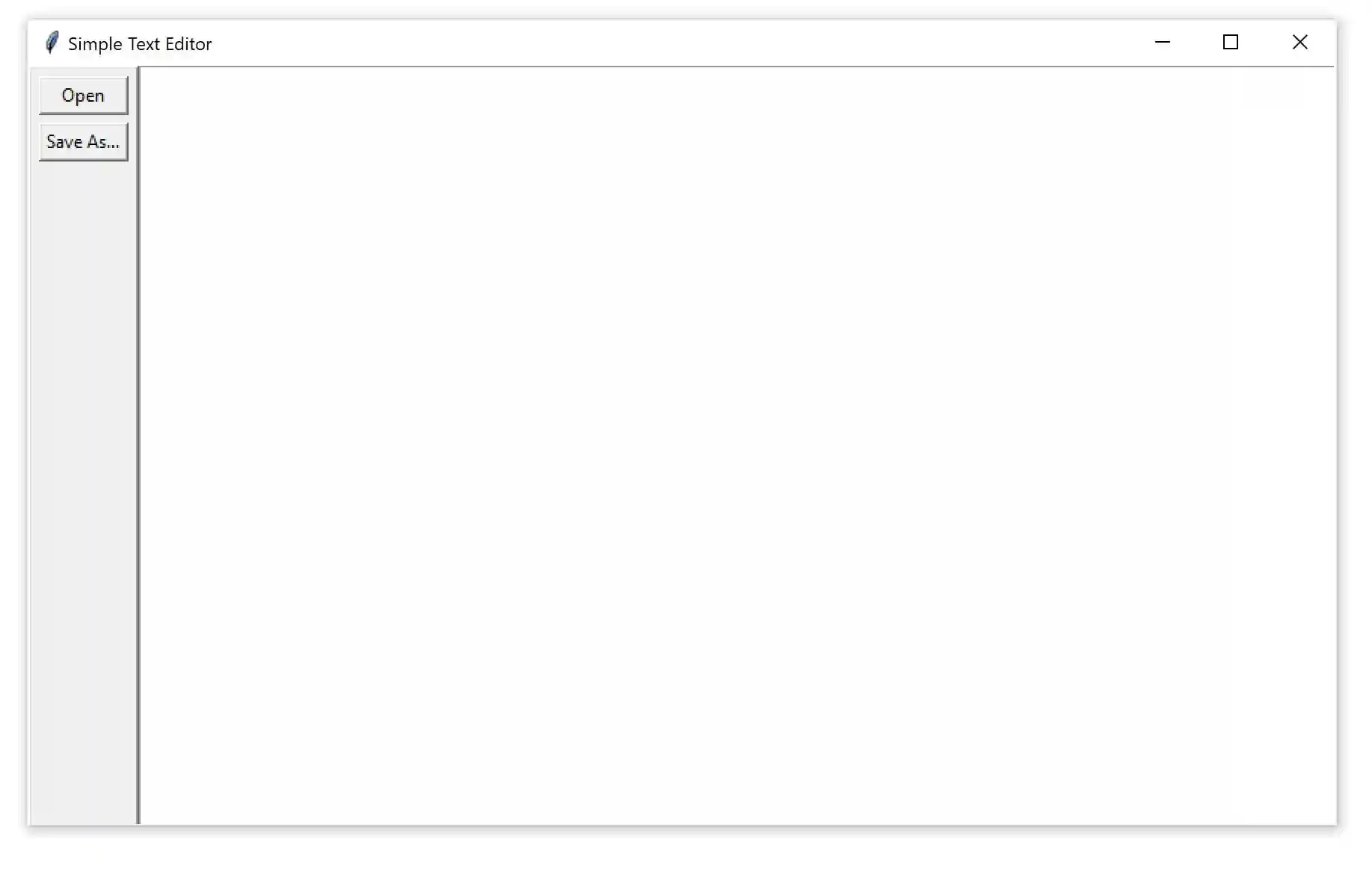 A text editor application made with Tkinter