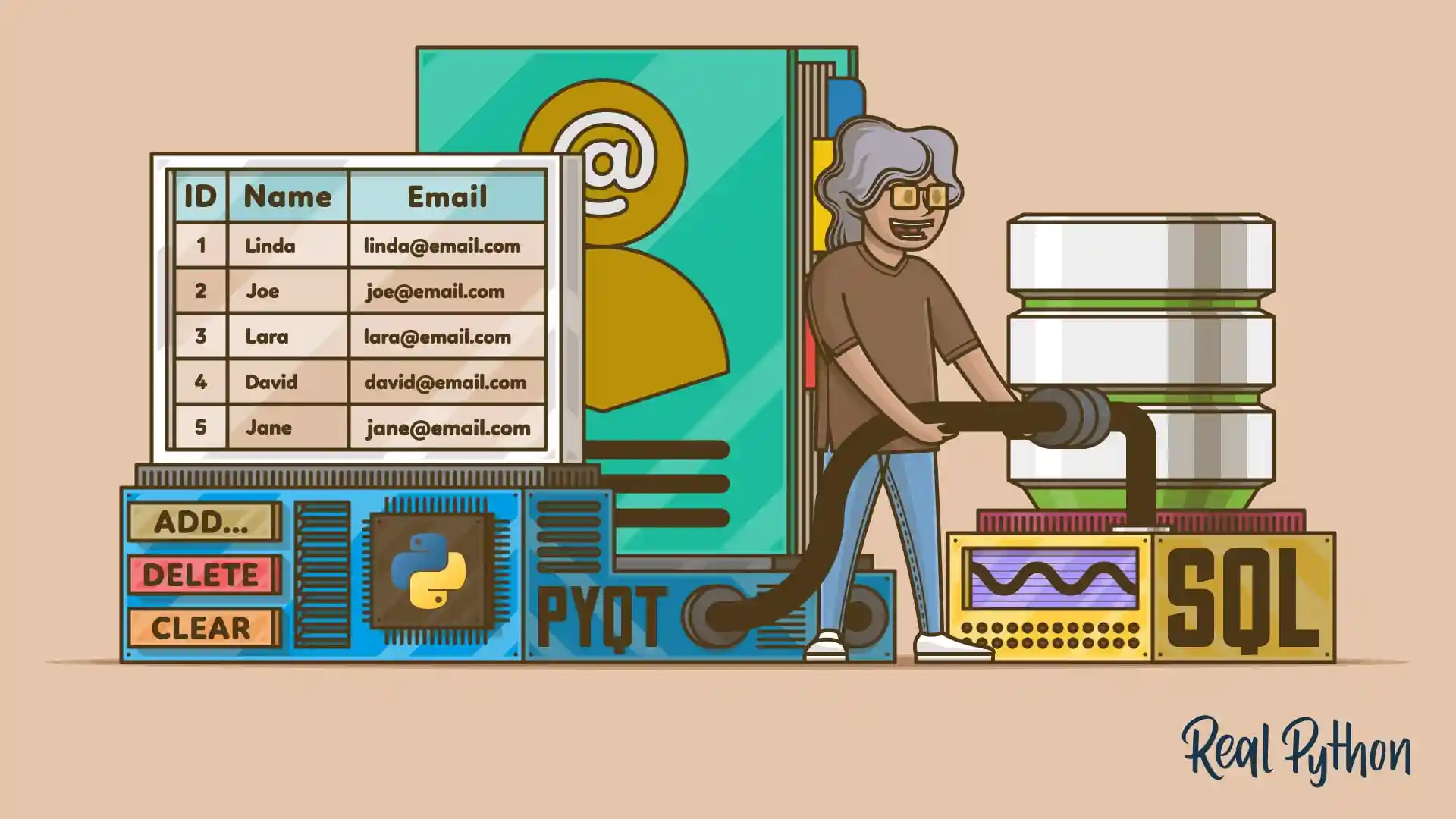 Title image for Build a Contact Book With Python, PyQt, and SQLite (Build a Contact Book With Python, PyQt, and SQLite)