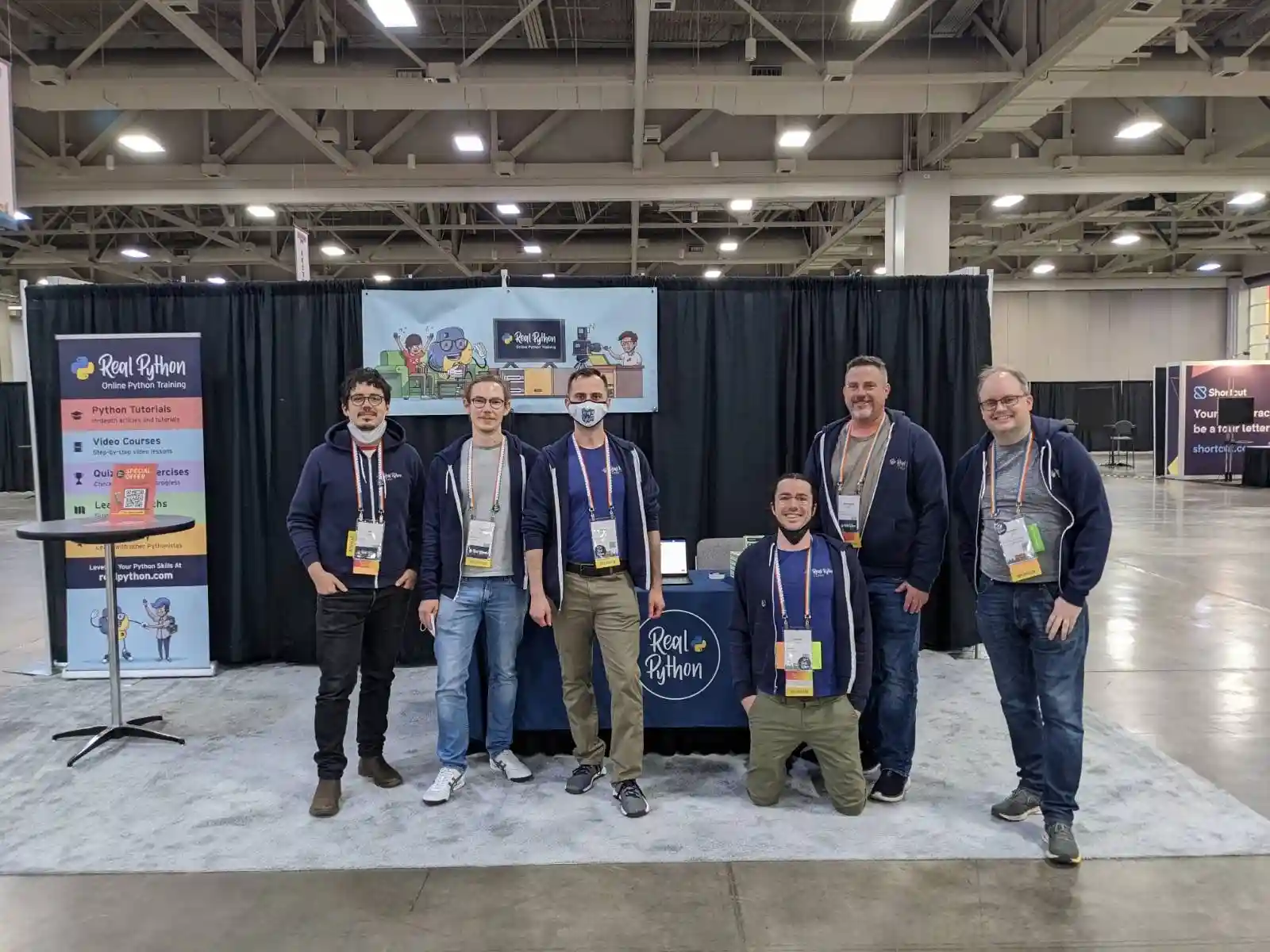 Real Python team members at PyCon 2022