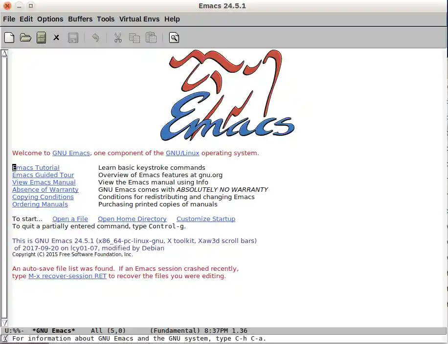 GNU Emacs editor