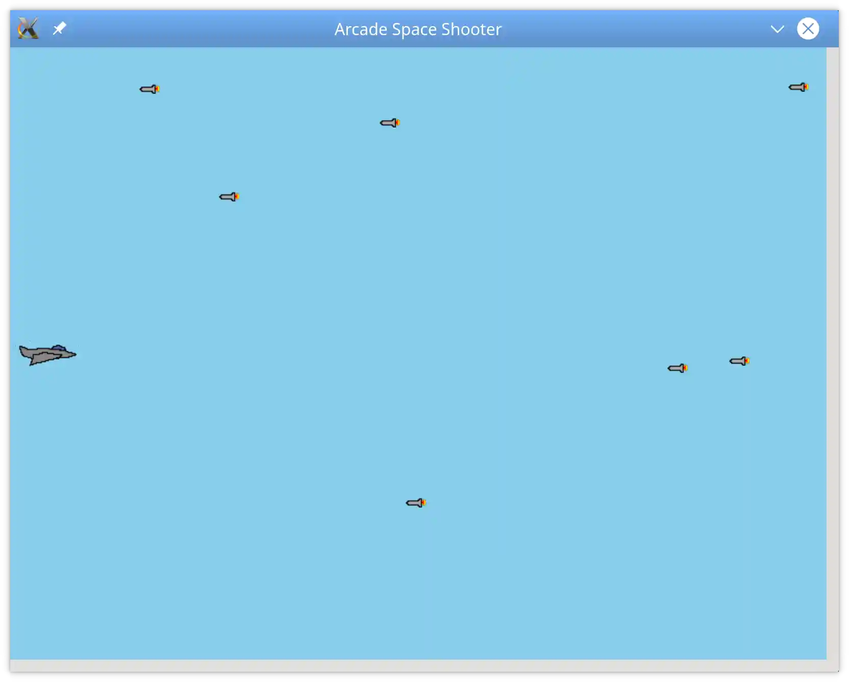 Several enemies appearing on the screen