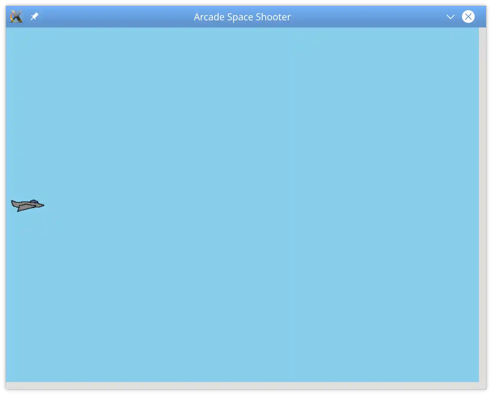 Arcade tutorial game with just a player