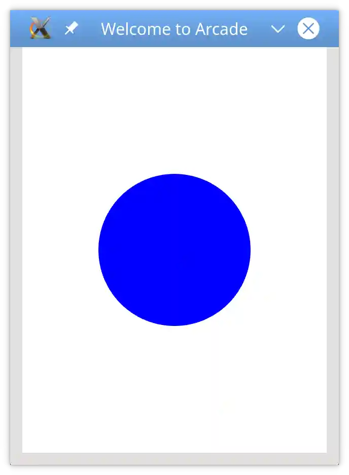 A basic program using the arcade library.