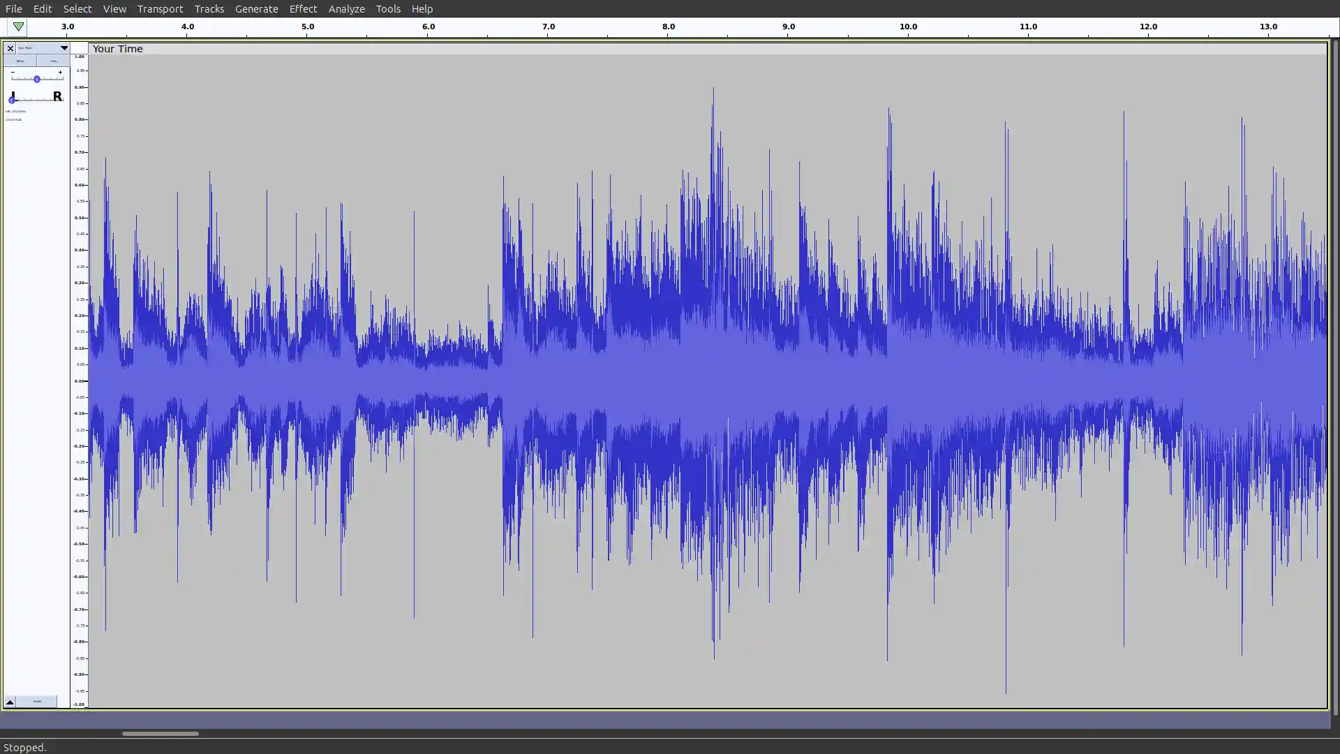 Waveform in Audacity