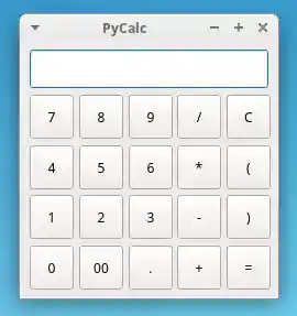 PyCalc's Graphical User Interface