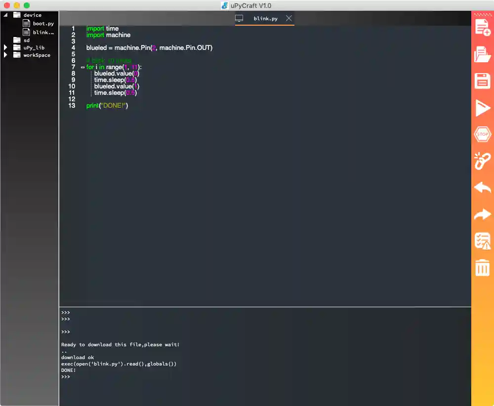 MicroPython Blink LED