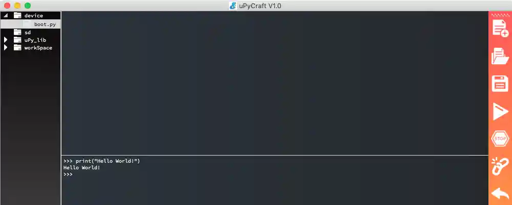 MicroPython Hello World