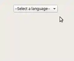 PyQt QComboBox example