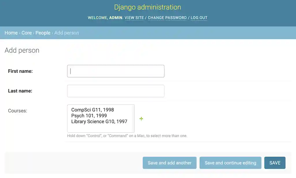 Use The "admin.AdminModels.fields" Attribute to Change the Fields Shown