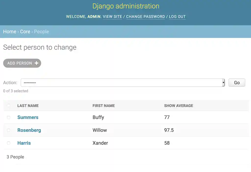 Add Calculated Grade Average to Person Listing