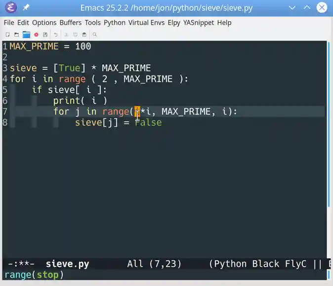 Autopep running in Emacs