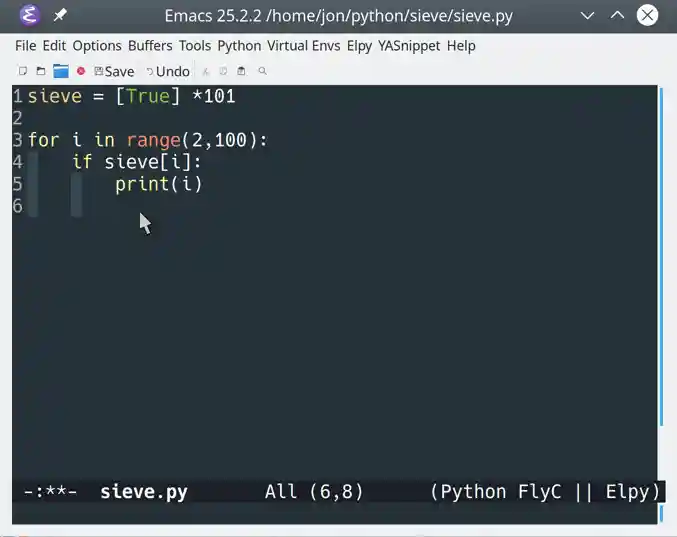Flycheck syntax checking in elpy