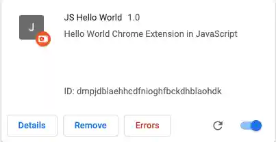 Extension Error