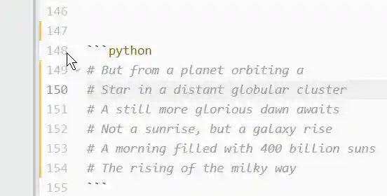 Python Hide Comments