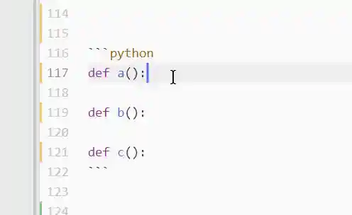 Python Comments Multiple Cursors