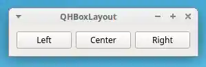 PyQt QHBoxLayout example