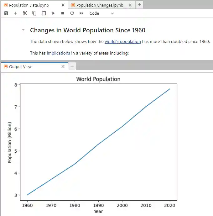 view of notebook