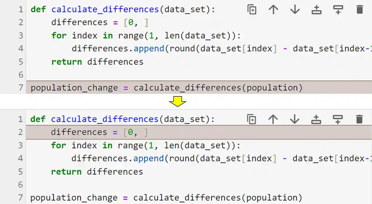 a debugger stepping into a function