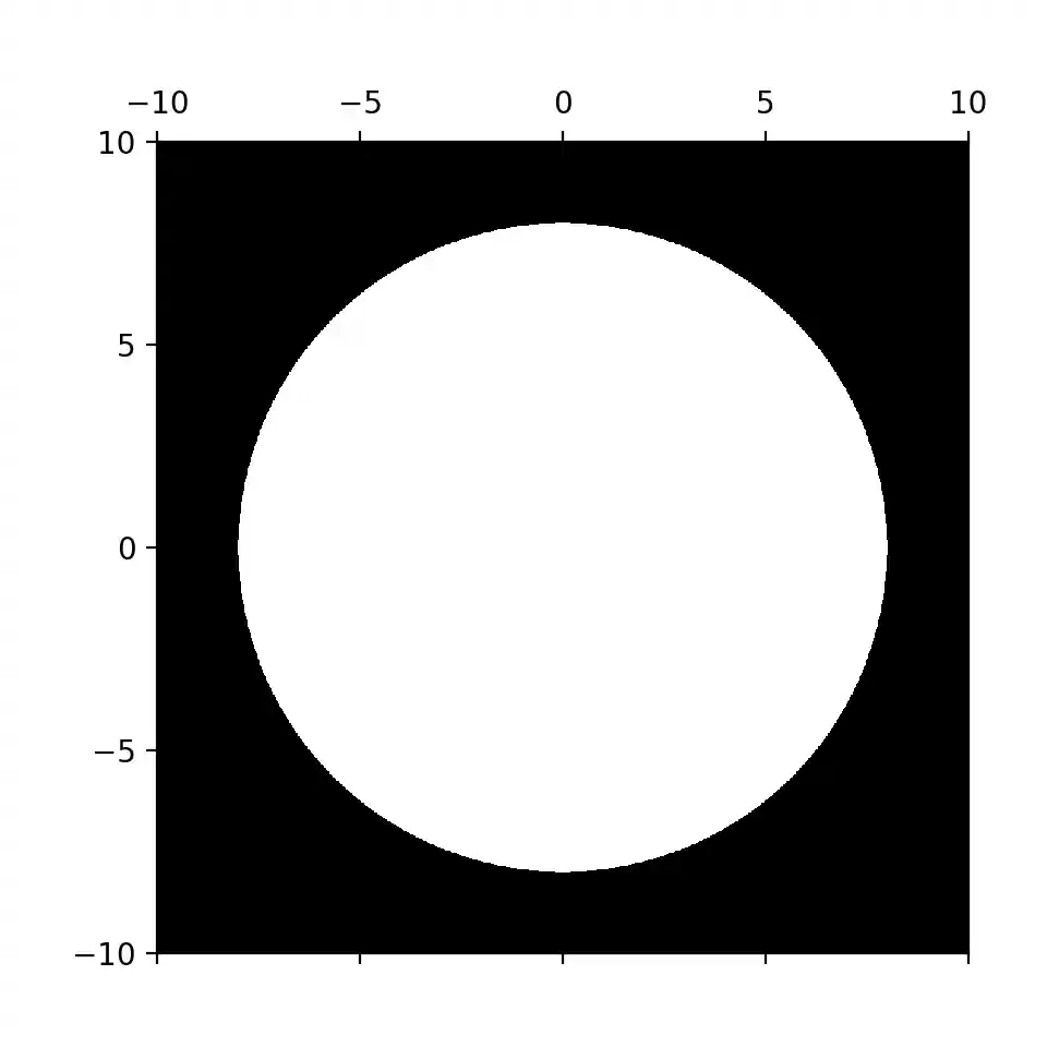 Image of a 2D Binary Mask