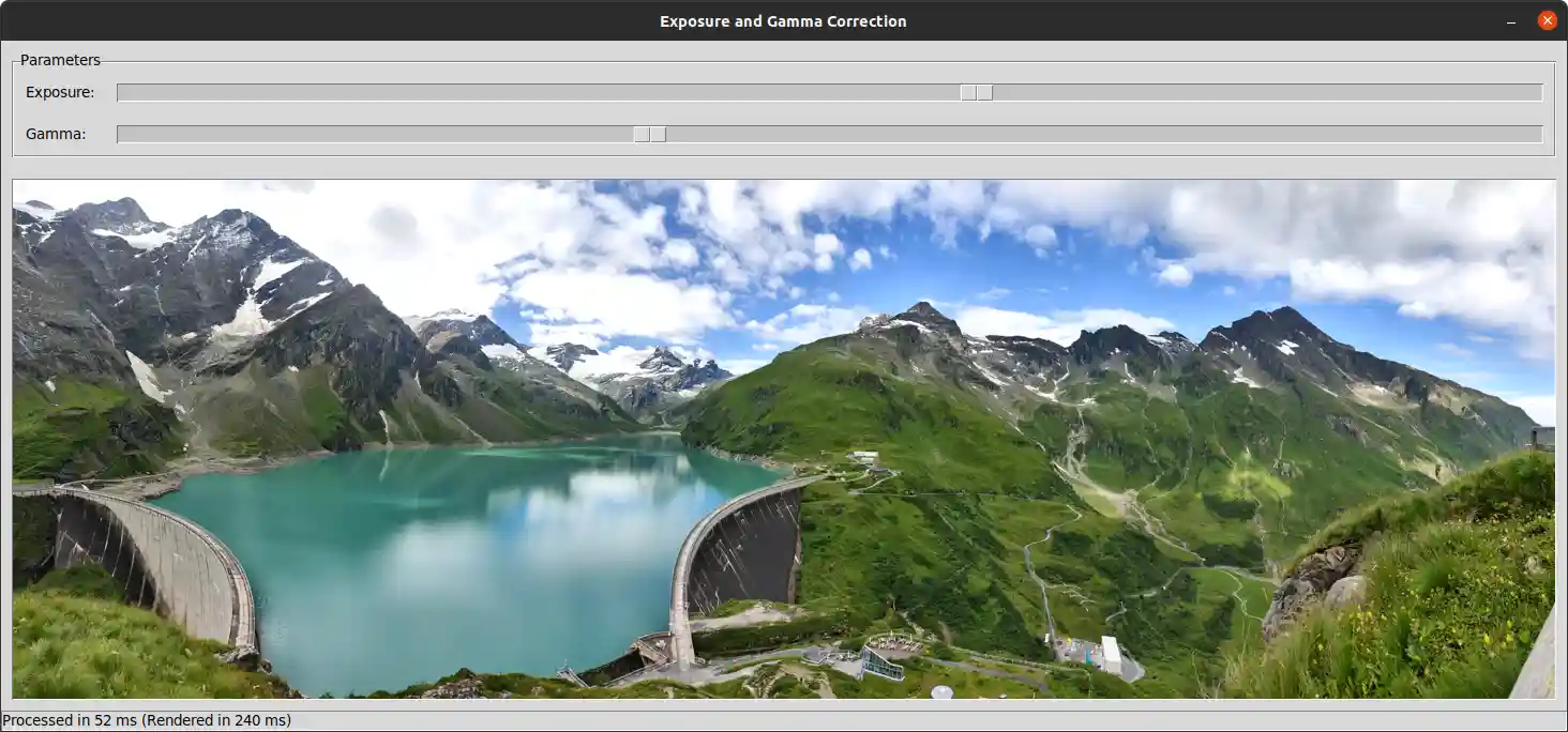 Adjusting Exposure and Gamma of a 40+ Megapixel Image