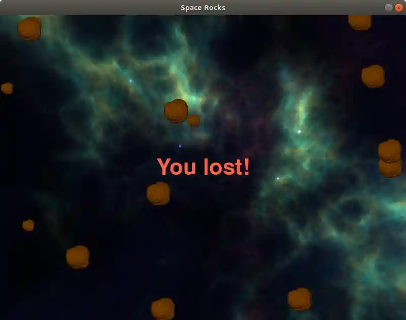 Game message: You lost!