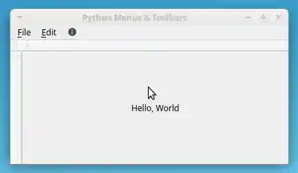 PyQt Menu Bar With Icons