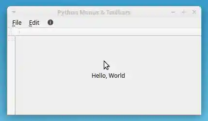 PyQt Menus With Options