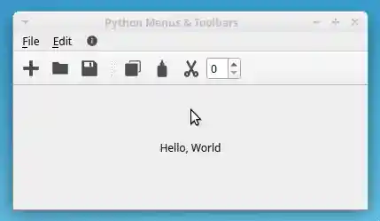 PyQt Menus With Separators