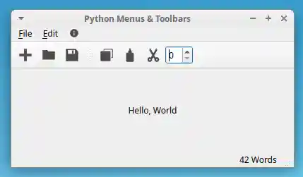 PyQt Status Bar With Permanent Widgets
